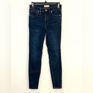 Madewell high rise Dark blue Skinny denim Jeans size 27